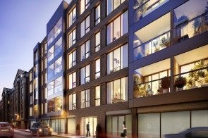 This upmarket development on Monck Street boasts apartments of varying sizes and lifestyle amenities
