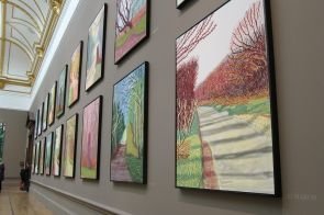 This exhibition showcasing Hockney's unique artworks draws crowds from Millbank and the surrounding Westminster properties